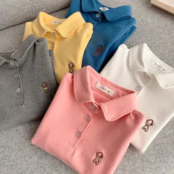 Kūdikis, berniukas, vaikų Atvartas, Viršuje Long Sleeve T-Shirt 2022 m. pavasario ir rudens dugnu shirt baby egzotinių pavasario polo marškinėliai T-shirt