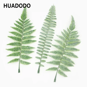 HUADODO 10pieces Modeliavimas paparčio lapų Dirbtinės gėlės, Žolės Žalia Augalų persų lapų 
