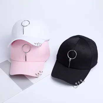 2018 m. naujas stiliaus karšto pardavimo geležies žiedas užtrauktukas Skrybėlės Beisbolo kepuraitę reguliuojamas unisex unisex stilius