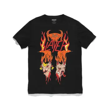 Pozicija Slayer Neckface Marškinėliai Gotikos Hip-Hop Derliaus Japonijos T-shirt Hipster Dizaino trumpomis Rankovėmis Viršūnes Vyrų Tee Droshipping