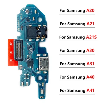 50Pcs Originalus Naujas USB Įkrovimo lizdas Įkroviklis Valdybos Flex Kabelis Samsung Galaxy A71 A70 A50 A51 A40 A41 A30 A31 A21S A20 A10
