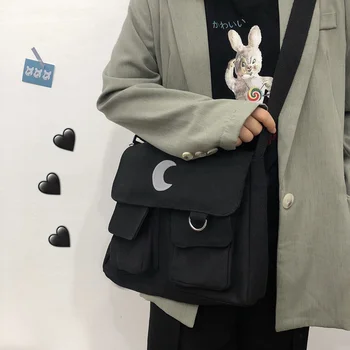 Moterų Pečių Maišą Japonijos Mados Messenger Bag Kuprinė Moterų Drobė Krepšiai 2022 Tendencija, kelioniniai Krepšiai, Crossbody Krepšys Moterims