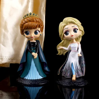 Naujas Q Versija Sniego ir Ledo Princesė Elsa Anna Jazminų Princesė Pelenė Sophia Ariel Tortas Modelis Dekoratyvinės Lėlės Rankų darbo Žaislas