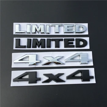 1 VNT 3D Auto Automobilio Emblema TIK Ženklelis Galiniai Kamieno 4X4, Lipdukas, Decal Grand Cherokee Black Silver Automobilių Lipdukas Automobilio Stiliaus