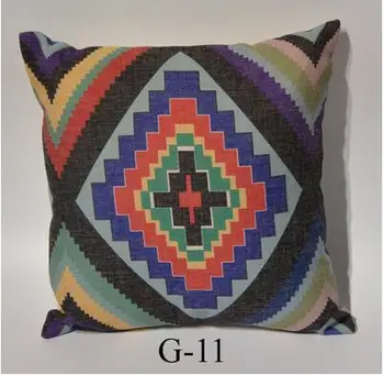 medvilnės skalbiniai retro geometrinis pagalvėlė padengti sofa-spalvinga kilim derliaus mesti pagalvės dangtelis pagalvės užvalkalas juosmens