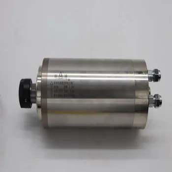 ER20 skersmuo 80mm 220V 24000rpm 2.2 kw vandens aušinimo velenas vandeniu aušinamas ašinis variklis, tinka max. 13.7 mm įrankiai