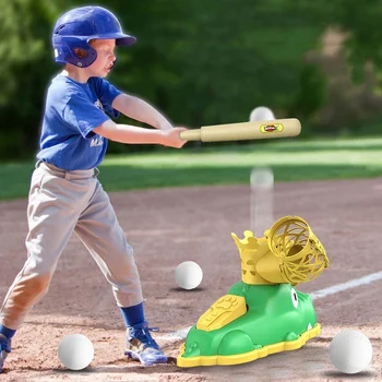 Vaikai Beisbolo Pitching Mašinos Žaislai, Automatinė Katapulta Kamuolys Lauko, Patalpų Tėvų-Vaikų Bendravimą Žaidimas Sporto Mokymo Berniukai, 3+