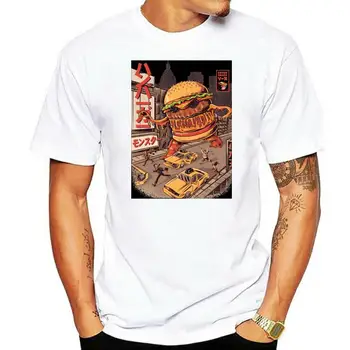 Naujas Burger Sunaikinti T-shirt Žmogui Tokijo Karšto Anime Marškinėliai Street Fahsion Drabužius Suaugusiųjų Medvilnės Tees Hip-Hop Viršūnes Juoda