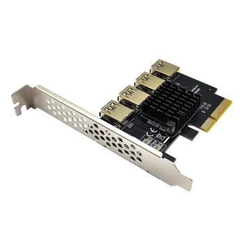 Plėtimo Korta PCI-E nuo 1 iki 4 PCI Express Stove Adapteris, 4 USB Extender Plėtros Kortelę ar Kompiuterio Priedai.