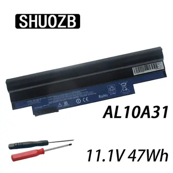 SHUOZB Nešiojamas baterija Acer Aspire One 722 AO722 D257 D257E AL10A31 AL10G31 Netbook D260 D270 D255 Laimingas 
