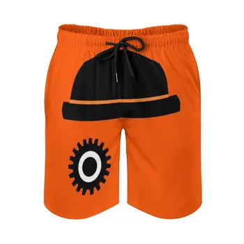 Orange Laikrodis, vyriški Sportiniai Trumpas Paplūdimio Šortai, Banglentės, Plaukimas Boxer Glaudės Orange Filmus Paplūdimio Šortai
