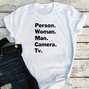 Asmuo, Moteris, Vyras, vaizdo Kamera TV Marškinėliai Harajuku Koziris 2022 Naujų Drabužių nenorėjau, Kas Koziris Marškinėlius Moterims Vintage Drabužių 90s XL M