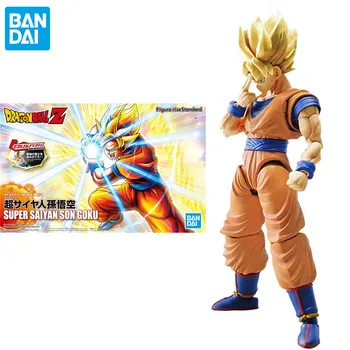 Bandai Dragon Ball Z Super Saiyan Son Goku SSJ Anime Veiksmų Skaičius, Kolekcines, Modelį, Žaislai