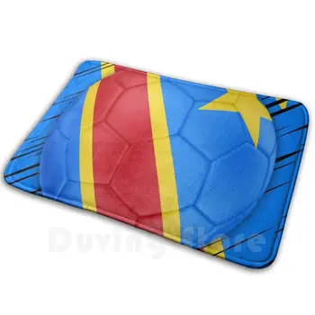 Kongo Futbolo Vėliavos Kilimų Mat Kilimas Pagalvėlė Minkšta, Kongo Kinšasa, Kongo Nacionalinės Vėliavos Konkurencijos Futbolo