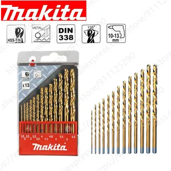 Makita 13PCS Padengtas Titano Twist Drill Bit D-43577