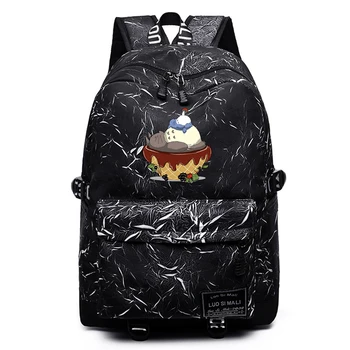 Anime Mano Kaimynas Totoro Unisex Laisvalaikio Kuprinė Kuprinę Aukštos Kokybės Packsack Mochila Studentų Teenger Kelionės Nešiojamojo Kompiuterio Krepšys