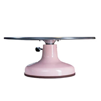 Rotacinė tortas montavimo stalo kepimo įrankis tinkavimo sukamasis stalas aliuminio lydinio sunku kino atsparus įbrėžimams įrankis