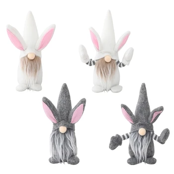 Easter Bunny Gnome Rankų Darbo Triušis Pliušiniai Žaislai, Lėlės, Papuošalai Vaikams Velykų Dekoras