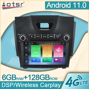 6+128G Android 11.0 Už Chevrolet S10 2015 2016 - 2018 Automobilio Radijo Multimedia, GPS Navi Vaizdo Grotuvas Carplay DVD Galvos Vienetas VB 2Din