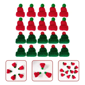 Kalėdų Skrybėlės, Kepurės Minisanta Miniatiūriniai Mezgimo Bottlediy Amatų Coveryou Padėkoti Dovanos Baby Shower Craftknitting Tinyknitted Mažas