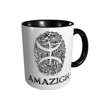 Promo Amazigh pirštų Atspaudų Puodeliai Grafinis Derliaus Puodeliai Puodeliai Spausdinti Juokinga Derliaus Riterių Tamplierių Kryžiaus Viduramžių arbatos puodeliai