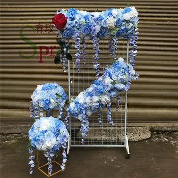 SPR 2M/vnt Gerą Kainą pigūs Vestuvių Dekoravimas Hydrangea Su Rožių Dirbtinio Šilko Gėlių Sienos