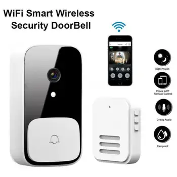 Smart Lauko Vaizdo Doorbell Kameros Wifi Bevielio Ryšio Skambinti Vaizdo Skambučiu Durys Įėjimo Bell Žiedas Telefoną, Namų Apsaugos Kamera, Smart Home