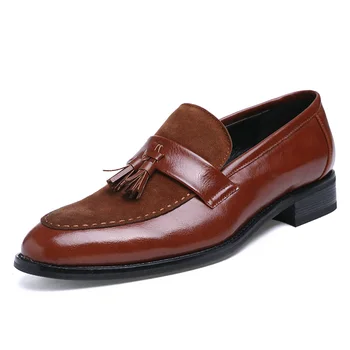 Prekės pavasarį ir rudenį vyriški batai suede kutas aukštos kokybės mados Britų stiliaus asmenybės lauko padidinti Lok Fu batai