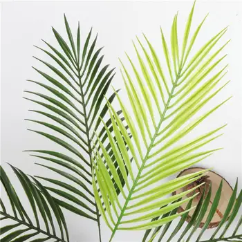 Plastikiniai Žalia Dirbtinių Palmių Lapų Augalai Atogrąžų Medžio Šaką Padirbtų Augalų Džiunglės Sode Puošimas, Vestuvių Papuošimas Priedų
