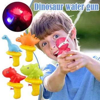 Animacinių Filmų Dinozaurų Vandens Pistoletas Žaislas Vonios Kambarys Maudyklų Vandens Pistoletas Vaikų Vasaros Lauko Žaislas Su Šviesos Žaisti Didelės Talpos