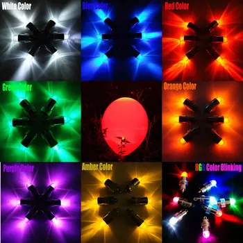50pcs/daug Led Balionas Šviesos ballon Lempos Mygtuką, baterijomis, žibintus, Vestuves Apdailos Decoracao spalvos