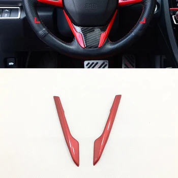 Honda Accord 10 2018 ABS Plastiko ir Anglies pluošto Automobilio Vairo Mygtukas rėmo Dangtis Raštas Padengti trim automobilių stilius 2