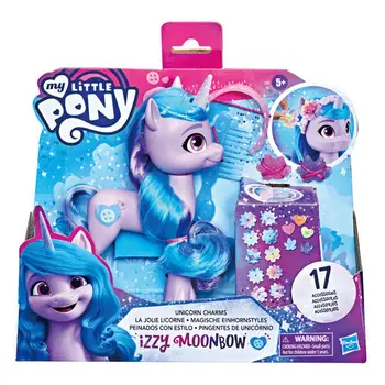Hasbro My Little Pony Filmą Vienaragis Pakabukai Izzy Moonbow Lėlės Dovanos Žaislas Anime Pav Modelis Rinkti Papuošalai