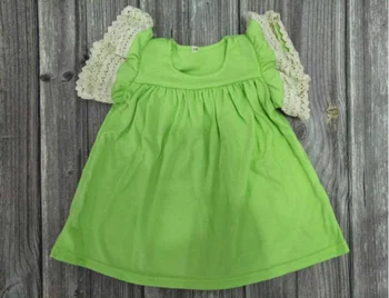lovey rankovių kūdikis, vaikas, žalia nėrinių Suknelė Vasaros Mergaičių drabužių Mados Boutique Sijonas Didmeninės prekybos Aukštos Kokybės Vaikiškų Drabužių