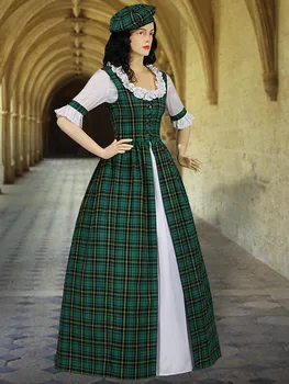 Škotijos Highland Languotas Dviejų dalių Tradicinę Suknelę Rankų, Languotas Pledas moterų suaugusiųjų suknelė