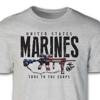M27 IAR JAV Jūrų Tiesa Korpusas Marškinėliai 100% Medvilnė, O-Kaklo trumpomis Rankovėmis Atsitiktinis Vyrai T-shirt Dydis S-3XL