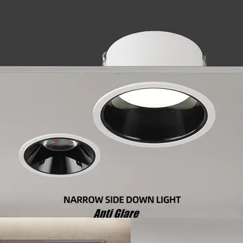 Pritemdomi LED Downlight Anti-Glare 15W18W COB Įleidžiamas LED Lubų Šviesos 5W 9W 7W Dėmesio AC85-265V Patalpų Apšvietimas, Miegamojo