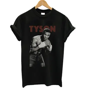 Bokso Čempionas Mike Tyson Sunkiasvoris Boksininkas T-Shirt. Vasaros Medvilnės trumpomis Rankovėmis O-Neck T Shirt Mens Naujas S-3XL