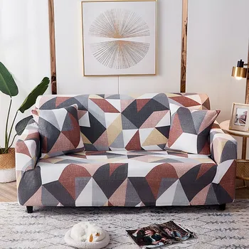 Moderni Sofa Cover Geometrinis Spausdinti Minkšta Elastinga, Kurių Skerspjūvio Sofos Apima Sofos Namų Puošybai Tekstilės 1 2 3 4 Vietų