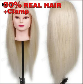 68cm 85% Šviesūs Žmogaus Plaukų Moters Manekenas Šukuosenų lėlės Stiliaus Mokymo Vadovas aukštos kokybės Manekeno Galva