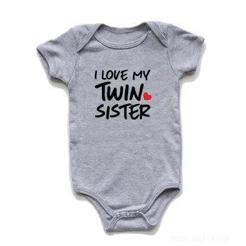 Kūdikiams Twin Sesuo Vasaros Kūdikių, Mergaičių Drabužiai Jumpsuits Vaikų Vasaros 0-24M Naujagimiui Rožinė Komplektus Outwear Drabužiai