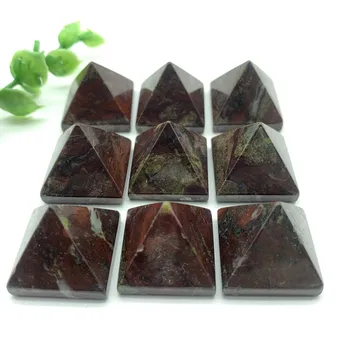 20mm Gamtos Drakono Kraujo Akmuo Kvarco Kristalo Piramidės Reiki Energijos Bokštas Namų Puošyba, Gydymo Apdailos Akmenys