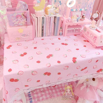 Rožinė meilė spausdinimo sielovados medvilnės ir lino staltiesė staltiesė namų padengti rankšluostį stalo dangtis antependium tuščiaviduriai nėriniai