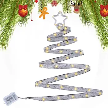 Kalėdų Juostelės Žibintai, Baterija Šiltas LED Šviesos Juostelės Lankai Pasakų String Žibintai Vestuvėms Naujųjų Metų Kalėdų