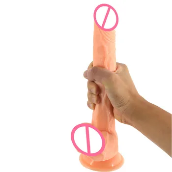 Didžiulis Analinis Dildo Didelis realistiškas penis su siurbimo taurės Moterų Suaugusiųjų Masturbacija Lesbain Sekso Žaislas didelis dildo