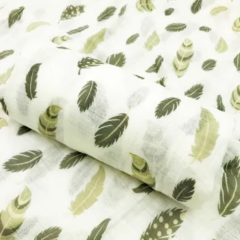 2021 naujų plunksnų 100% medvilnės muslino kūdikių antklodė suvystyti wrap naujagimį geriau minkštos kūdikių antklodės, patalynės, vonios rankšluosčiai