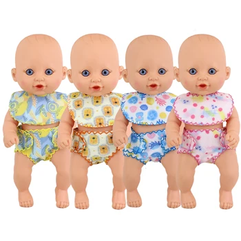 Naujas seilių rankšluosčiu ir apatiniai 10 Cm Reborn Baby Doll 25cm Kūdikių Lėlės Drabužius.