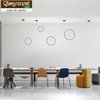 Qiseyuncai 2018 naujas, Modernus restoranas rotango apvalus led šviestuvo kūrybos paprasta asmenybė kambarį baras žibintas