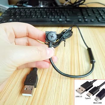 15*15 mm Mini Dydis, Tipas C, USB Kamera 2MP, 1080P 720P Micro USB 