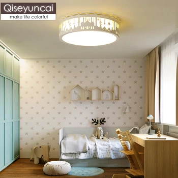 Qiseyuncai Vaikų kambarys animacinių filmų, pasakų pilį lubų lempa kūrybos minimalistinis miegamasis berniukas mergaitė kambario apšvietimo